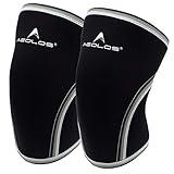 AEOLOS Knee Sleeves (1 Pair)，7mm Compression Knee Braces for Heavy-Lifting,Squats,Gym and Other Sports (Small, Black)