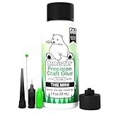 Bearly Art Precision Craft Glue - The Mini - 2fl oz with Tip Kit - Acid Free Archival - Strong Hold Adhesive - Ideal for Fine Paper Crafting Scrapbooking and Card Making - Made in USA