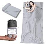 Sleeping Bag Liner XL-Lightweight Adult Sleep Sack -Cotton Blend Summer Sleeping Bag for Adults – Travel Sheets for Camping & Traveling – Compact Camping Bedding-Washable Self Tan Sleep Sack