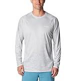 Columbia Men's Super Terminal Tackle PFG Fresh Fade Long Sleeve, Cool Grey/Tested Tough Fresh Super Fade, Medium