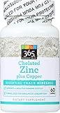 365 Everyday Value, Chelated Zinc plus Copper, 60 ct