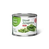 Amazon Fresh, Diced Jalapeño Peppers, Hot, 4 Oz