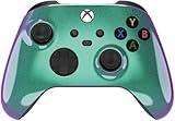 Custom Controllerzz Wireless Controller for Microsoft Xbox Series X/S & Xbox One - Custom Soft Touch Feel - Custom Xbox Series X/S Controller (X/S Green & Purple Chameleon)
