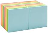 Amazon Basics Square Sticky Notes, Office Supplies for Desk, 3-x-3-inch, 24-Pack, Assorted Colors