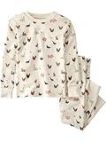 little planet by carter's Baby 2-Piece Pajamas Made with Organic Cotton, White Farm