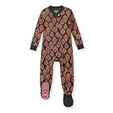 Burt's Bees Baby Baby Girls Pajamas, One-Piece Footed Sleeper PJs, Non-Slip Snug Fit for Infants 12, 18, and 24 Months