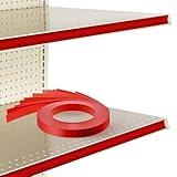 Frienda 100 Packs Vinyl Gondola Shelf Insert Strips Pre Cut 48" x 1.25" Decorative Shelving Insert Strips Accessories for Retail Store Supermarkets Business Grocery C Channel Decorations
