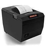 Rongta POS Receipt Printer, 80mm Thermal Printer with USB/Serial/Ethernet and Auto Cutter for Kitchen and Retail Use, Cash Drawer Support for Windows/Mac/Linux (RP327)
