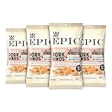 EPIC Pink Himalayan Salt Pork Rinds, Keto Consumer Friendly, 4Ct Box 2.5oz bags (Pack of 4)