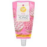 Wilton Decorating Icing 8 Ounce, with Plastic Tips (Pink)
