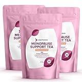 VoomVaya Save 20% on Menopause Support Tea 3-Pack Bundle - Natural Menopause Relief for Women w/Red Clover & Black Cohosh - Night Sweats & Hot Flashes Relief - Peach Flavor - 90 Teabags