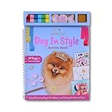 BSCOOL Pet in Style – Design Your Pet Fashion with 25 Coloring Pages, 3 Stamps, 50+ Stickers, Washi Tapes, and Guides. Discover Unique Outfits for Your Dogs. Christmas Gift for Girls Ages 5,6,7,8