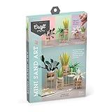 Craft Crush Faux Plant Sand Craft Kit - DIY Home Decor for Desk, Dresser & Office