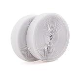 Sew on Hook and Loop Tape 5/8 Inch Wide,16.4 Feet Non-Adhesive Back White Hook and Loop Strips Sewing Fastener Fabric Fastener Non Adhesive Sewing Interlocking Tape