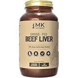 MK Supplements – Grass Fed Beef Liver 3000 mg, Freeze-Dried Beef Liver Capsules, 100% Pasture-Raised in New Zealand, 180 Liver Capsules, 45-Day Supply