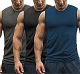 COOFANDY Men's 3 Pack Workout Tank Tops Gym Athletic Sleeveless T-Shirts Fitness Bodybuilding Muscle Shirt