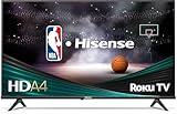 Hisense 32-Inch Class A4 Series HD 720p Smart Roku TV with Alexa Compatibility (32A4HNR, 2024 Model) - Dolby Audio, Slim Bezel Design, Google Assistant