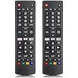 Universal Remote Control for LG TV Remote,Compatible with All Models for LG Brand, with Netflix Prime Video Shortcut Buttons【Pack of 2】
