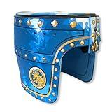 Liontouch Noble Knight Helmet, Blue | Medieval Pretend Play Toy in Foam for Children with Golden Lion Theme | Battle Armor for Dress Up & Costumes for Kids & Toddlers