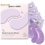 grace & stella Under Eye Patches for Puffy Eyes and Dark Circles (Retinol, 24 Pairs) Restoring Gel Under Eye Masks with Hyaluronic Acid - Vegan Cruelty-Free Skincare Birthday Gifts for Women