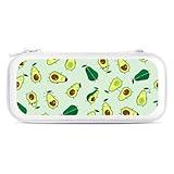 Avocado Feel Empty Portable Protective Shell Compatible with Switch Case Wristlet Travel Bag with 15 Game Cartridges White-Style-3, 26.5x12x3.5cm