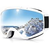 findway Ski Goggles OTG - Over Glasses Snow/Snowboard Goggles for Men, Women & Youth - 100% UV Protection