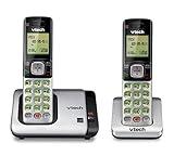 VTech CS6719-2 2-Handset Expandable Cordless Phone with Caller ID/Call Waiting, Handset Intercom & Backlit Display/Keypad, Silver