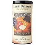 The Republic of Tea British Breakfast Tea 2.8 oz Tin, 50 Tea Bags, Gourmet Black Tea | Caffeinated