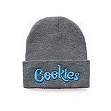 HKilvas Unisex Letter Embroidered Knit Beanie Cuffed Hat Adult for Women Men Winter Stretch Warm Knit Hat Grey
