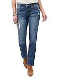 Democracy Women's Ab Solution High Rise Straight Leg, Blue Vintage, 6