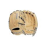 Wilson 2024 A2000 B2 12” Pitcher’s Baseball Glove - Left Hand Throw,Blonde/Black