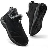 FUDYNMALC Womens Snow Boots Winter Shoes: Warm Fur Lined Slip On Ankle Booties Water Resistant Comfortable Outdoor Boot Lightweight