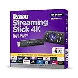 Roku Streaming Stick 4K Streaming Device 4K/HDR/Dolby Vision with Voice Remote and TV Controls