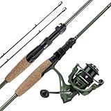 KastKing Spartacus II Spinning Fishing Reel Combo,6'8" M,2000 Reel