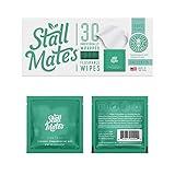 Stall Mates Wipes - Flushable Wipes | Individually Wrapped | Travel Friendly | Unscented with Vitamin-E & Aloe | (30 on-the-go singles)