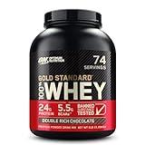 Optimum Nutrition Gold Standard 100% Whey Protein Powder, Double Rich Chocolate, 5 Pound (Packaging May Vary)