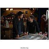 Bob Morley 8 Inch x 10 Inch PHOTOGRAPH The 100 (TV Series 2014 -) w/Richard Harmon Looking at Map on Table kn