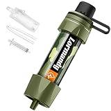 Personal Straw Water Purifier - Portable Water Filter, Mini Water Filtration System, Straw Water Purification System - Outdoor Emergency and Survival Gear for Hiking, Camping Accessories and Travel