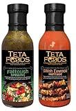 Teta Foods Assorted Selection of Middle Eastern Salad Dressings, Marinades, and condiments. (Fattoush Tawook)