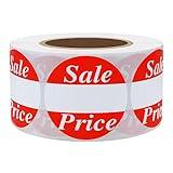 HYBSK Red"Sale Price" Labels, Discount Stickers 1.5 Inch Total 500 Labels Per Roll (1.5" sale price)