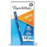 Paper Mate InkJoy Gel Pen, Fine Point, Dark Blue, Box of 12 (1951722)