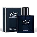 Ycz Charm Unfolds Marine Perfume for Men, 1.7 oz. Long Lasting Eau De Parfum Cologne For Men, Oriental Woody Fragrance - Ideal Special Occasions, Making it the Ideal gentlemen’s Gift