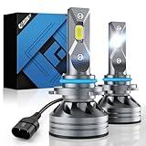 Upgraded HB3/9005 Light Bulb, 40,000LM Super Bright 6500K, 7 Years Long Service Life with Cooling Fan, Real 1:1 Size 9005 Fog Lights, CANbus-Ready Plug and Play, lP68 Waterproof, Pack of 2