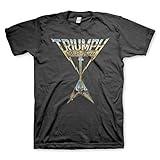 2Bhip Triumph Rock Band Allied Forces Men's Short Sleeve Classic Rock Vintage Style Graphic T-Shirt - Black - XX-Large