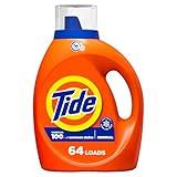 Tide Liquid Laundry Detergent Soap, Original Scent, HE Compatible, 64 Loads, 84 fl oz, Tide Laundry Detergent, Liquid Laundry Detergent