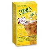 TRUE LEMON Water Enhancer, Bulk Dispenser, 100 Count (Pack of 1), 0 Calorie Drink Mix Packets For Water, Sugar Free Lemon Flavoring Powder Packets