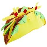 Juvale Plush Fiesta Taco Hat for Mexican Outfit - Mexican Hat for Themed Birthdays, Taco Tuesday, Cinco de Mayo & Halloween Party Costume, Dress Up, Adult Size