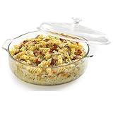 Libbey Baker's Basics Glass Casserole Dish with Cover, 3-quart