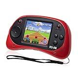 Kids Handheld Game Portable Video Game Player with 200 Games 16 Bit 2.5 Inch Screen Mini Retro Electronic Game Machine for Boys Girls (Red)