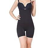 Prime Amazon Day, Womens Shapewear Bodysuit High Waist Tummy Control with Butt Compression Shorts, Medium/Large, Black